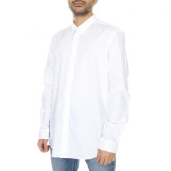 Ben Sherman-Stretch Popeline Shirt White - Camicia Uomo Bianca