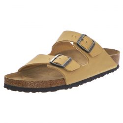 Birkenstock-Arizona latte cream, Birkibuc - Sandali Uomo / Donna Marroni