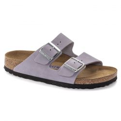 Birkenstock-W' Arizona SFB Purple Fog Nubuck Leather Sandals-1024241