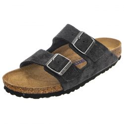 Birkenstock-Unisex Arizona SFB Velvet Gray Suede Leather Sandals-552323