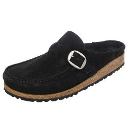 Birkenstock-Buckley Women black, Suede Leather Sandals - Narrow Fit-1017826