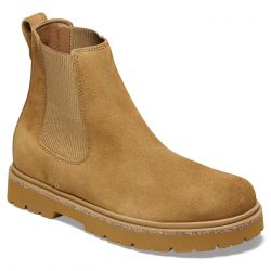Birkenstock-Highwood Slip On Women Mink Suede Leather Boots