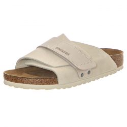 Birkenstock-Kyoto antique white, Suede Leather/Nubuck - Sandali Uomo Bianchi