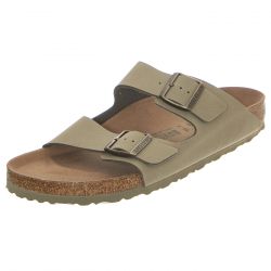 Birkenstock-M' Arizona Bs Khaki Vegan Sandals - Narrow Fit-1020540
