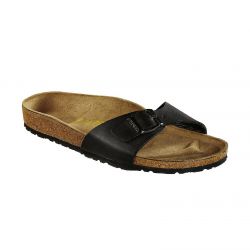 Birkenstock-Unisex Madrid Birko Flor Black Sandals - Narrow Fit-040793