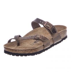 Birkenstock-Womens Mayari Tobacco Brown Sandals - Regular Fit-1011433