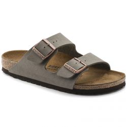 Birkenstock-Arizona Birkibuc - Sandali Uomo / Donna Grigio / Stone - Calzata Stretta-151213