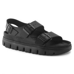 Birkenstock-Milano Chunky Exquisite Black, Natural Leather Sandals