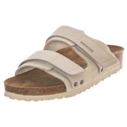 Birkenstock-Uji antique white, Suede Leather/Nubuck - Sandali Donna Bianco