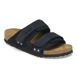 Birkenstock-Uji black, Suede Leather/Nubuck - Sandali Uomo Neri