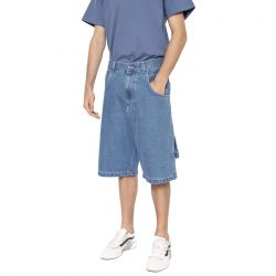BLUESKIN-Blueskin Shorts Jeans Light Denim White - Bermuda Uomo Blu