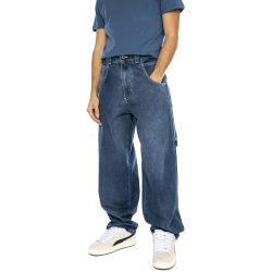 BLUESKIN-R-Bianco Alonato ST W Dark Blue - Pantaloni Denim Jeans Uomo Blu