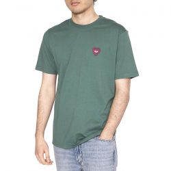 BRAVA FABRICS-Asis Heart T-Shirt Morera - Maglietta Girocollo Uomo Verde