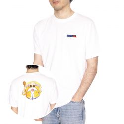 BRAVA FABRICS-Kamesennin Dragion Nall T-Shirt White - Maglietta Girocollo Uomo Bianca
