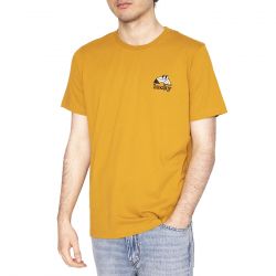 BRAVA FABRICS-Lucky T-Shirt Toffee - Maglietta Girocollo Uomo Arancione