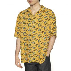 BRAVA-Kodak Film Aloha Shirt Yellow - Camicia Maniche Corte Uomo Multicolore