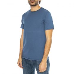 Brixton-Basic S/S TLRT Koe Blue - Maglietta Girocollo Uomo Blu