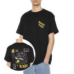 Brixton-Be Kind S/S STT Black - Maglietta Girocollo Uomo Nera