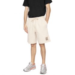 Brixton-Beta Split Fleece Short Beige - Bermuda Uomo Beige