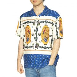 Brixton-Bunker R Fiesta S/S WVN - Camicia Maniche Corte Uomo Multicolore