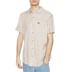Brixton-Charter HB Stripes S/S Woven - Camicia Maniche Corte Uomo Multicolore