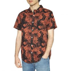 Brixton-Charter Print S/S WVN - Camicia Maniche Corte Uomo Multicolore