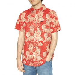 Brixton-Charter Print S/S WVN - Camicia Maniche Corte Uomo Multicolore