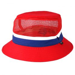 Brixton-Kids Lil Hardy Red / Navy Bucket -WHTRN