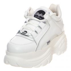 Buffalo-Buffalo Plateau Sneakers - White - Scarpe Profilo Basso Donna Bianche-BFL1339-14-BL