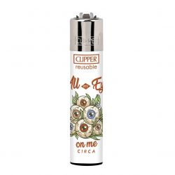 C1rca-Clipper Circa - All Eyes On Me - Accendino Ricaricabile Bianco / Multicolore 