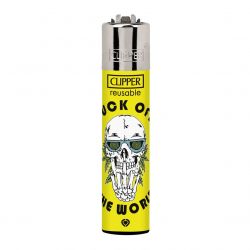 C1rca-Clipper Circa - Fuck Off The World - Accendino Ricaricabile Giallo / Multicolore 