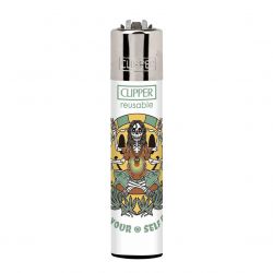 C1rca-Clipper Circa - Let Yourself Rest White / Multi Reusbale Lighter