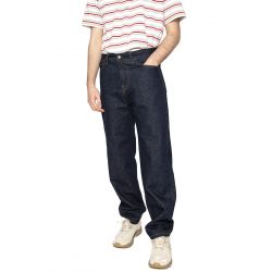 CARHARTT WIP-Aaron Pant Blue - Pantaloni Denim Jeans Uomo Blu