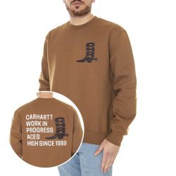 CARHARTT WIP-Boot Sweat Hamilton Brown / Tobacco