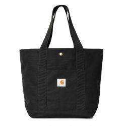 CARHARTT WIP-Canvas Tote Black /rinsed - Borsa Shopping Bag Nera