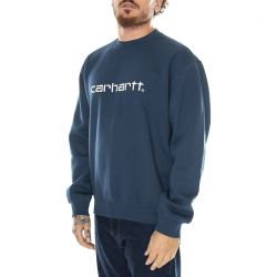 CARHARTT WIP-Carhartt Sweat Squid / Salt - Felpa Girocollo Uomo Blu