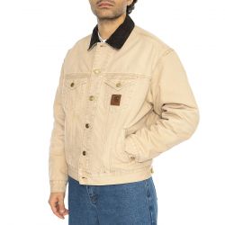 CARHARTT WIP-Dayton Trucker Jacket Dusty H Brown / Tobacco - Giacca Uomo Beige