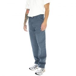 CARHARTT WIP-Double Knee Pant Ore / Aged Canvas - Pantaloni Uomo Blu