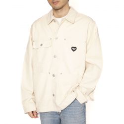 CARHARTT WIP-Drewe Chore Coat Natural - Giacca Uomo Bianca