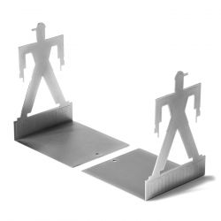 CARHARTT WIP-Foundation Bookends Silver - Portalibri Argento