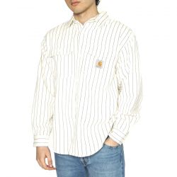 CARHARTT WIP-Hendry Shirt Jac Seaton Stripe, Wax / Dark Navy