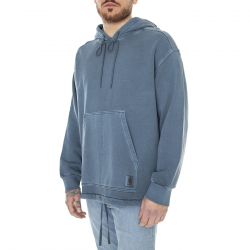CARHARTT WIP-Hooded Arling Sweat Storm Blue Garment Dyed 