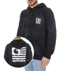 CARHARTT WIP-Hooded Chromo Sweat Black Chromo / White