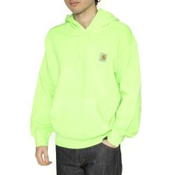 CARHARTT WIP-Hooded Industry Sweat Lumo Orange - Felpa con Cappuccio Uomo Verde