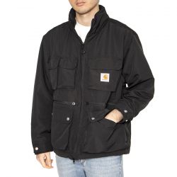 CARHARTT WIP-Irwin Jacket Black - Giacca Uomo Nera