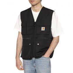 CARHARTT WIP-Irwin Vest Black - Giacca Smanicata Uomo Nera