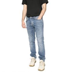 CARHARTT WIP-Klondike Pant Blue - Pantalon Denim Jeans Uomo Blu