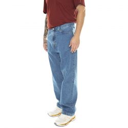 CARHARTT WIP-Landon Pant Cotton Blue Heavy Stone-I030468-0160