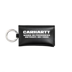 CARHARTT WIP-Link Script Keychain Black / White
