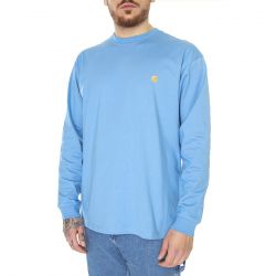 CARHARTT WIP-L/S Chase T-Shirt Piscine / Gold 